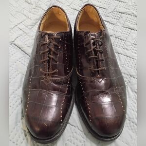 Footjoy Europa Women’s Golf Shoes Size 6.5 M Brown Leather Athleisure Cleats